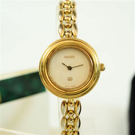 gucci older model brown link ladies watch|More.